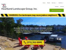 Tablet Screenshot of heartlandlandscape.com